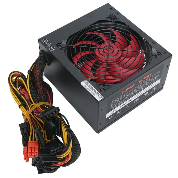 Computer Power Supply, PC Power Supply, Adjustable Convenient Low Noise Flexible For Computer Desktop US Plug