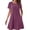 Purple, variant on Womens Dresses with Pockets Relaxed Fit Plus Size A Line Dress Flowy Solid Shift Dress Short Sleeve Crew Neck Shift Dress for Ladies Mini Dress Comfy Dress Blue