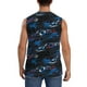 thumbnail image 4 of Fotbe Blue Sports Car Men's Camiseta sin Mangas Estampada para Hombres, Playera Casual para Gimnasio, Entrenamiento, Playa-Medium, 4 of 7