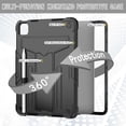 thumbnail image 2 of elitegadget Case for iPad Pro 11 Inch (M4, 5th Generation 2024) - Dual Layer Protective Hybrid Cover Case with Kickstand (Black/Black), 2 of 5