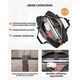 thumbnail image 3 of Maletin Para Laptop17 Plugadas Mochila Mujer Elegante Impermeable Acolchada Bandolera Convertible Malubero,  Negro, 3 of 5