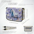 thumbnail image 7 of TSOVTHRID Horse Daisy Butterfly Print Small Crossbody Bag PU Leather Cell Phone Purse Crossover Shoulder Bag Cross Body Handbags for Women Casual Daily Use, 7 of 7