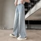 thumbnail image 3 of WILLBEST Jeans Mujer Pantalones Vaqueros Anchos para Niñas, Cómodos y a La Moda, para Uso Informal, Cintura Elástica de Verano. 11-12Years, 3 of 8