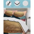 thumbnail image 4 of Boho Geometric Twin XL Size Down Alternative Comforter, Lightweight Comforter Quilt Bedding Set with Pillow Shams Modern Abstract Gold Circle Art All Seasons Bed Comforter Duvet Insert 68"x98", 4 of 7