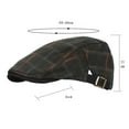 thumbnail image 2 of ATHJRT Unisex Denim Newsboy Cap Adjustable Cotton Flat Berets Hat Ivy Gatsby Irish Cabbie Caps Fashion Outdoor Driving Hunting Sports Golf Hats Brown Free Size, 2 of 3