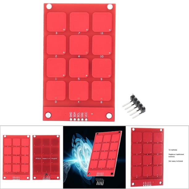 Teclado Táctil, Teclado Portátil Capacitivo De 12 Botones Para Teclado Tradicional Para Oficina En Casa Escuela