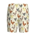 thumbnail image 2 of Lsque Funny Chicken Mens Sleep Pajama Shorts,Short Pajama Pants, Cotton Ultra-Soft Knit-Small, 2 of 9