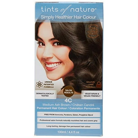 Tints Of Nature 4c Medium Ash Brown Hair Color 4 4 Fz Walmart Com