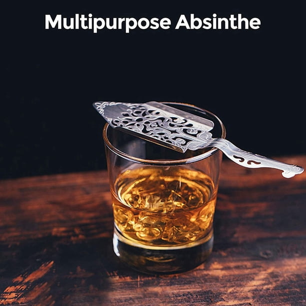 COC-7803043842230-cuillère à cocktail en bois d'absinthe Cuillère à
