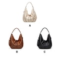 thumbnail image 3 of Qarigey Bolso de hombro de PU para mujer, para citas, escuela, oficina, compras, Picnic, viaje, almacenamiento de teléfono móvil, bolso de Bolsas de mensajero y de hombro Marrón Qarigey AP012115-03, 3 of 6
