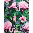 thumbnail image 7 of Stylore Womens Hawaiian Shirt Short Sleeve Blouse Flamingo Black Pink XS, 7 of 7