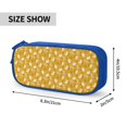 thumbnail image 4 of Vsdgher Daisies Flowers Print Large Capacity Pencil Case Pouch with Zipper, Portable Aesthetic Big Capacity Pencil Cases Pen Office Travel Stationery Bag, 4 of 8