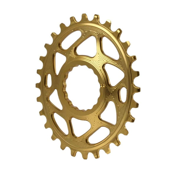 Absolute Black Spiderless Cinch DM Oval Boost Chainring, 28T - Gold - RFOVBOOST28GL