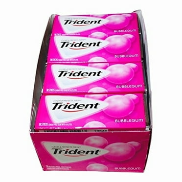 Trident Bubblegum Sugar Free Gum 14-Sticks 15 Pack - 210 Sticks