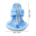 thumbnail image 3 of 4pcs verano transpirable mascotas botas para perros Sandalias de malla Zapatos para perros Zapatillas antideslizantes Suministros para mascotas (azul) - Tamaño 4, 3 of 5