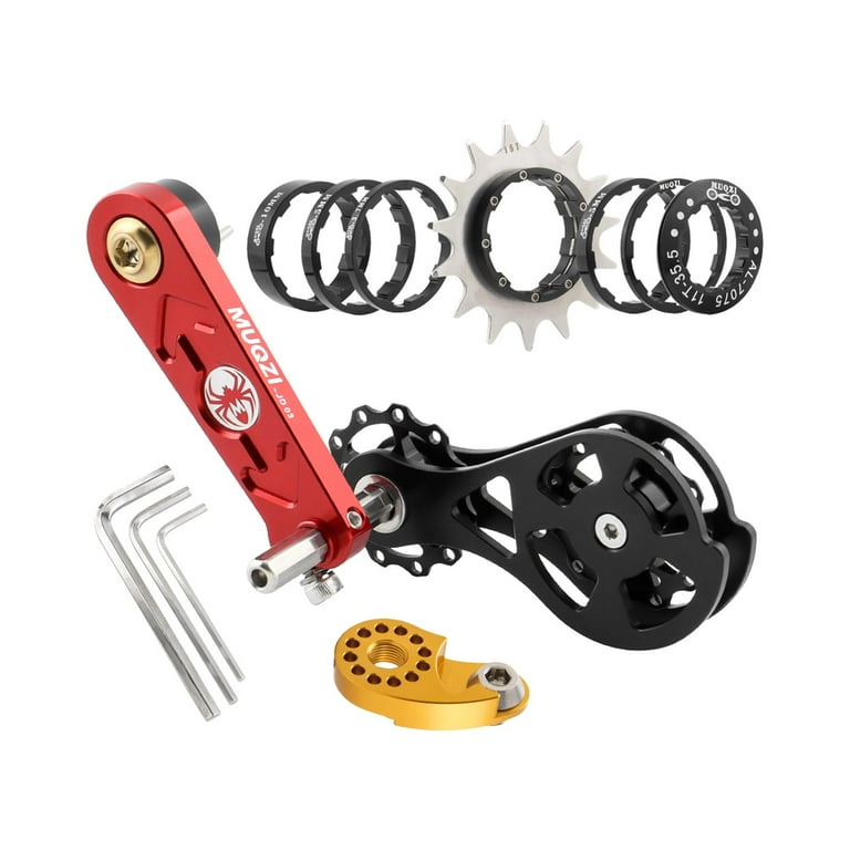 Baoblaze Mountain Bike Single Speed Conversion Components Chain Tensioner 15T Red Walmart