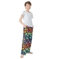 thumbnail image 4 of FORMRS Kids Pajama Pants with Pockets Size 9-10Y Boys Lounge Sleep Bottoms, Vibrant Dragon Scales Pattern, 4 of 8