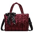 thumbnail image 1 of Bolso Cruzado Gran Capacidad para Mujer Ropa Algodón Acolchada Informal A La 5185 Rojo, 1 of 9