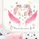 thumbnail image 4 of Adhesivo de pared de unicornio: adhesivo de unicornio extraíble con forma de corazón y película reflectante y película reflectante, adecuado para fiestas de cumpleaños y guardería (los estilos de imagen se envían al azar) ER, 4 of 5