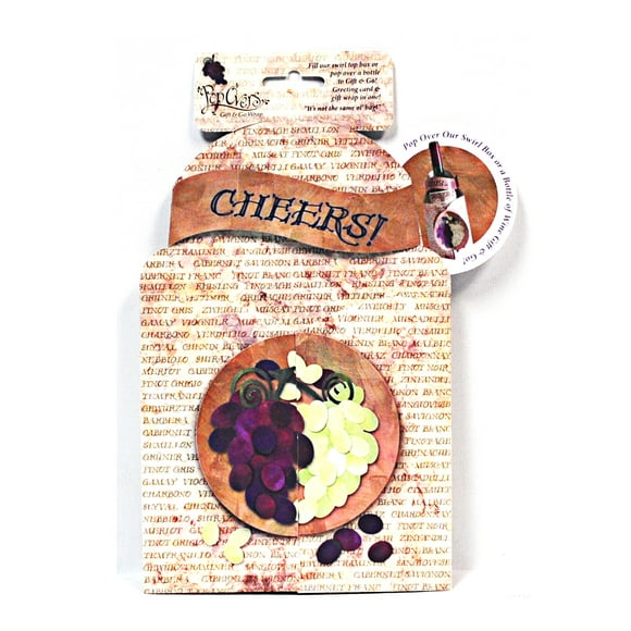 Pop Overs Grapes Gift and Go Bottle Wrap