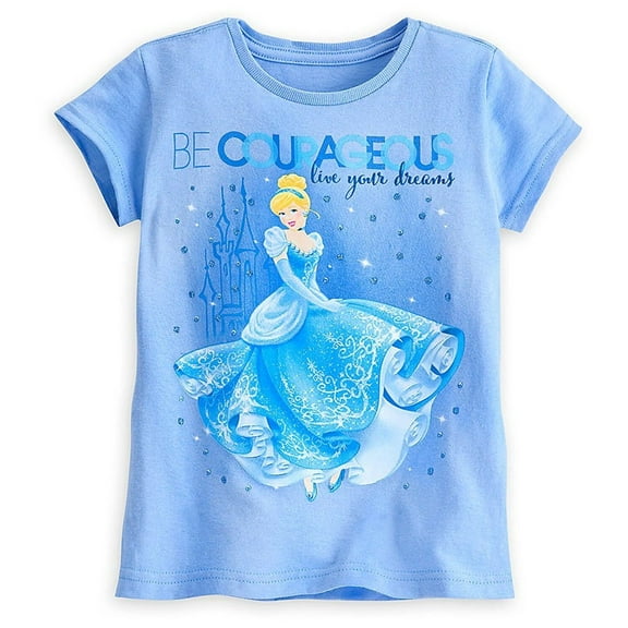 Disney Store Princess Cinderella Short Sleeve T Shirt Girl Size 5/6