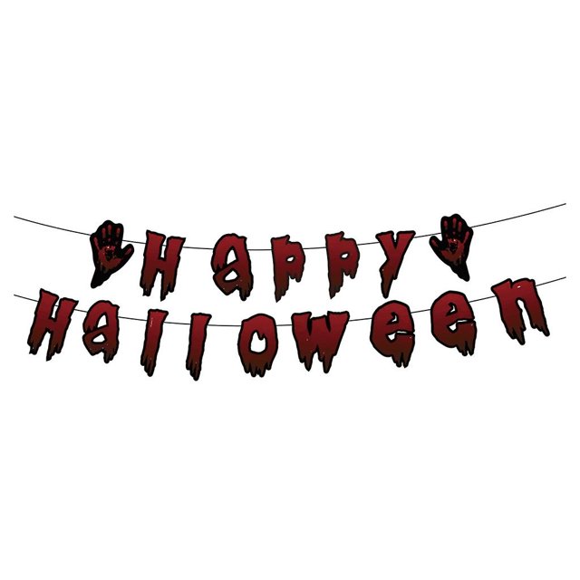 1 juego de banderines colgantes de Halloween, banderines decorativos con abalorios para decoración de interiores y exteriores, estilo 6