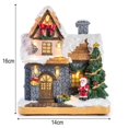 thumbnail image 5 of Christmas Sale! Christmas Village Houses Christmas Decorations LED Light Up Christmas Village Sets Town Scene Desktop Gift Christmas Decorations Figurines Buildings Landscape Decor Gifts, 5 of 5