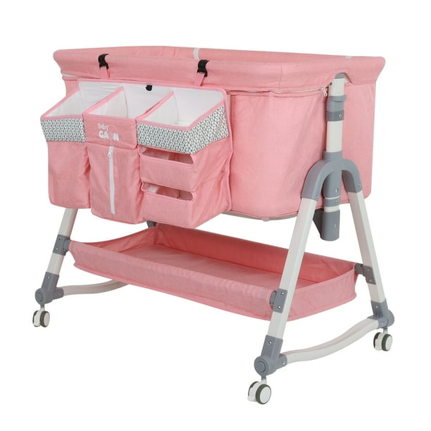 Cuna Colecho para Bebe Tipo Corral con Mecedora 5 Niveles de Altura Ajustables Baby Gaon BCZN02