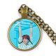 thumbnail image 1 of Collar con colgante de cabujón de cristal Kpop de 25mm, joyería k-pop Boys, accesorios para fanáticos de Bigbang, álbum Love Yourself, joyería para mujeres, 1 of 4