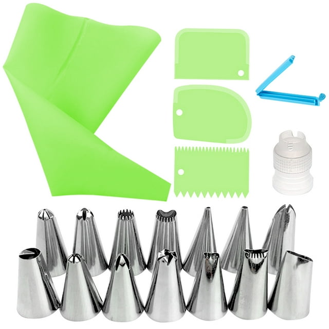20pcs Reusable Cake Baking Set Portable Baking Pastry Accessories Kitchen Cooking Scraper Tools