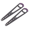 thumbnail image 4 of Porte-porte pour Chat avec Loquet, Porte-Porte pour Animaux en Acier Inoxydable PE 7 Trous Réglables pour Chambre Blanc, Noir, 4 of 8