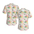 thumbnail image 3 of Yiaed Cute Baby Dinosaurs Print Women's T Shirt V-Neck Short Sleeve Shirt Casual Breathable Tee Summer Tops-X-Large, 3 of 5