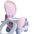 thumbnail image 3 of Bonito Asiento de Inodoro para Niños Pequeños, Asiento de Inodoro de Emergencia, Asiento de Inodoro Antideslizante, Cómodo Cojín de Asiento, Orinal Pa Rosado CUTICAT Asiento para niños, 3 of 8