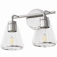 thumbnail image 4 of Deyidn Gold Bathroom Vanity Light Fixtures, 2 Light Bathroom Light Fixtures with Clear Glass Shade, 4 of 9