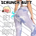 thumbnail image 3 of FITTOO Women Tie Dye Yoga Pants High Waist Ruched Butt Lift Texture Tiktok Leggings, 3 of 6