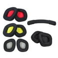 thumbnail image 2 of Ear Pads Pillow Cover Black 1Pair Memory Foam Black Replacement for Void Comfortable, 2 of 10