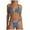 C571/Grey, variant on XIYON Womens Bikini Sets High Cut 2Pcs Thong Swimsuit Tie Knot Ruched Swimwear Vacation Outfits Swimwear 2026
