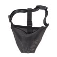thumbnail image 3 of Dog Muzzle, Comfortable Foldable Fully Covered Adjustable Dog Mesh Muzzle Wear  Black  For Chewing XS,S,M,L,XL, 3 of 8