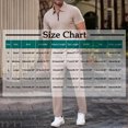 thumbnail image 3 of Xzbqbs Mens 2 Pieces Sets Outfits 1/4 Zip Shirt Short Sleeve and Elastic Waist Drawstring Pants Set Casual Fashion Summer Tracksuits, 3 of 4