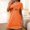 Orange, variant on Blmnix Sleepshirts Women Nightgown Cotton Nightgowns Moomoo Nightgowns Night Shirts Short Sleeve Crew Neck Green Short Ladies Nightgowns,L