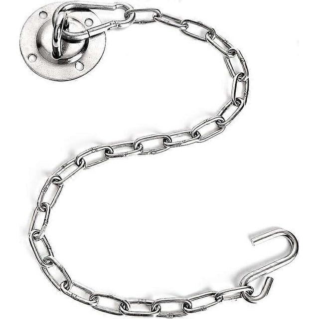 Trousses Suspendues Quincaillerie pour Chaise Hamac Crochets Pivotants avec Sacs de Rangement à Chaîne en Acier Inoxydable de 80 cm 200 kg