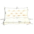 thumbnail image 5 of SHANNA 59.1” x 39.4” Light Gray Swing Outdoor Seating Cushions, Waterproof, 5 of 12
