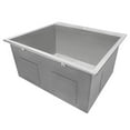 thumbnail image 5 of Ruvati Topmount Laundry Utility Sink 25" x 22" x 12" Deep 16 Gauge, 5 of 11