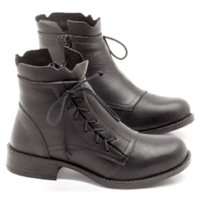Botas con cremallera y vendaje a la moda para mujer, botas informales cálidas de tacón medio, botas de tubo medio Wmkox8yii sdhk447