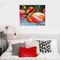 thumbnail image 5 of Nawypu American Flamingo Pictures Canvas Wall Art For Living room Prints Poster Printing、Bedroom、Office 、Decorations, 5 of 5