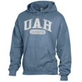 thumbnail image 2 of Men's Comfort Wash  Blue UAH Chargers Lightweight Fleece Pullover Hoodie, 2 of 3