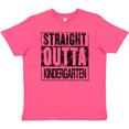 thumbnail image 3 of Inktastic Straight Outta Kindergarten Youth T-Shirt, 3 of 5