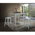thumbnail image 1 of ACME Gaucho 5Pc Pack Counter Height Set in White, 1 of 2