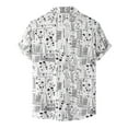 thumbnail image 2 of Eashery Mens Button Down Shirts Short Sleeve Casual Mens Tops White M, 2 of 4