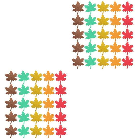 2 Pack Fall Leaves for Crafts Maple Paper Bulletin Board Decoration